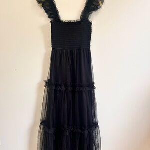 Altar'd State Black Textured Dress